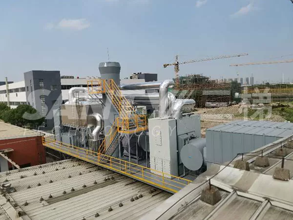 Zeolite Concentration Rotor + Catalytic Combustion (CO) System