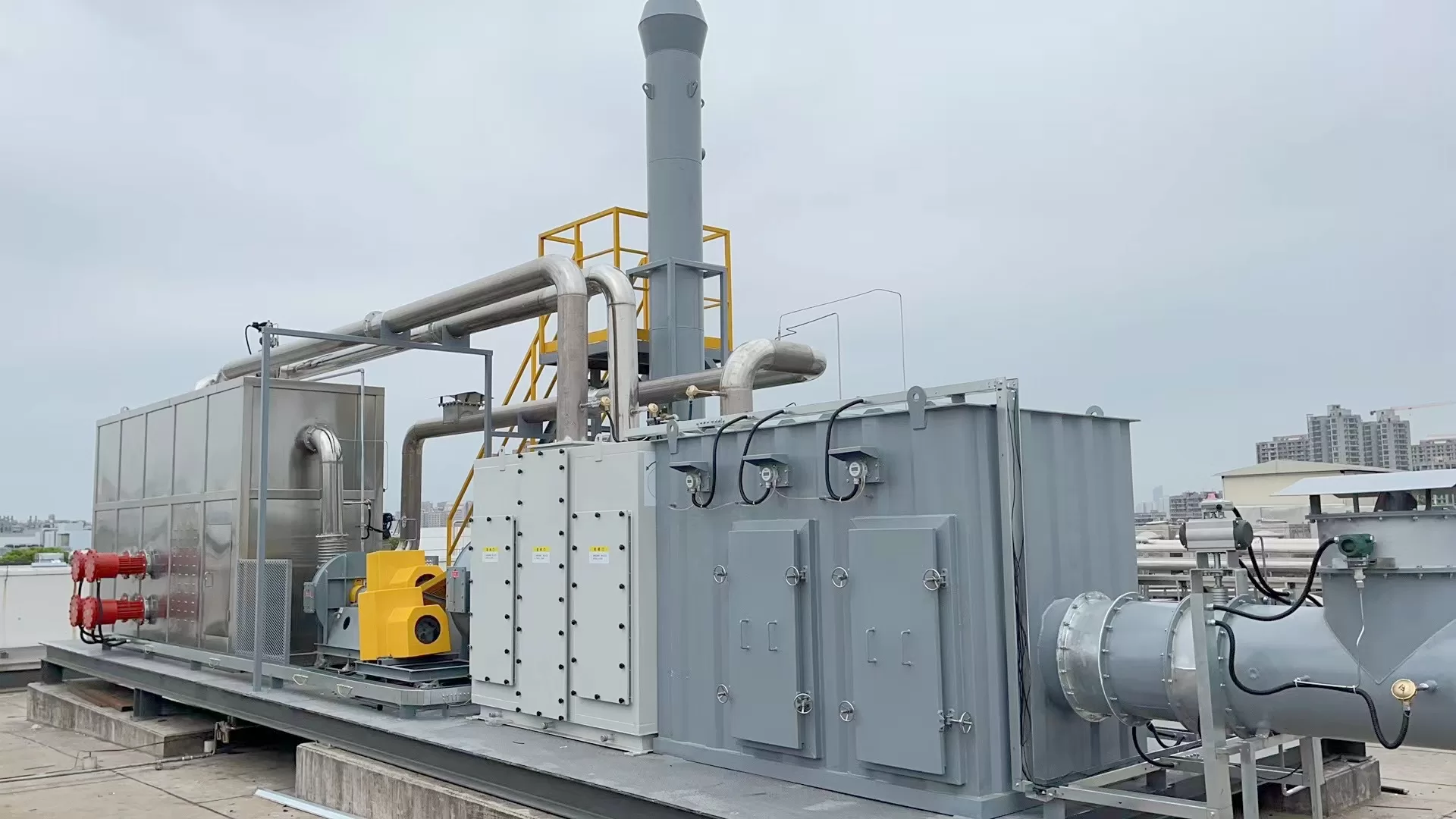 Zeolite Concentration Rotor + Catalytic Combustion (CO) System